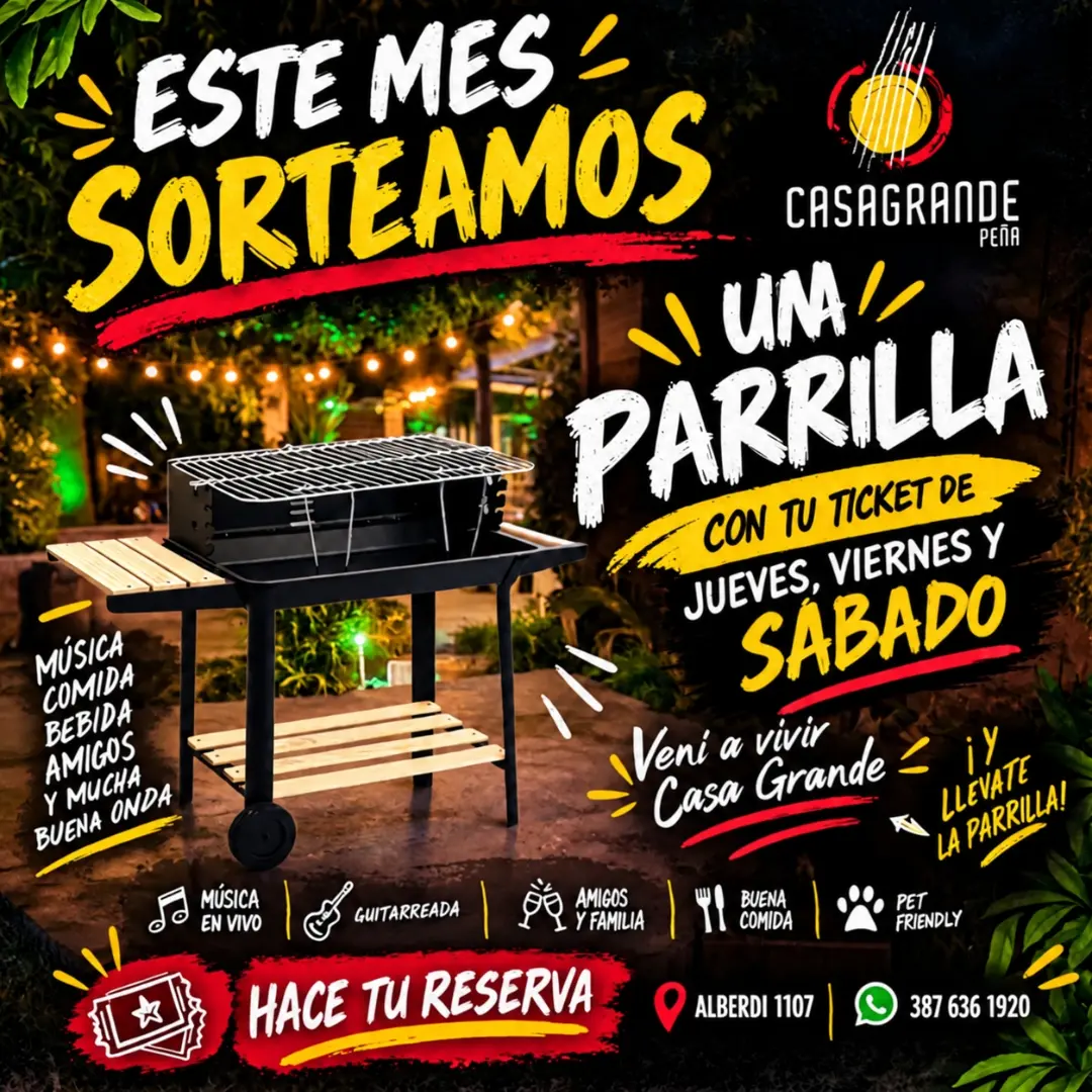 Flyer de Casa Grande Peña