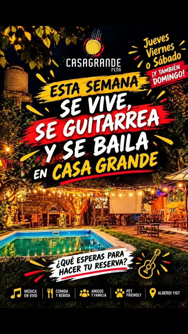 Flyer de Casa Grande Peña