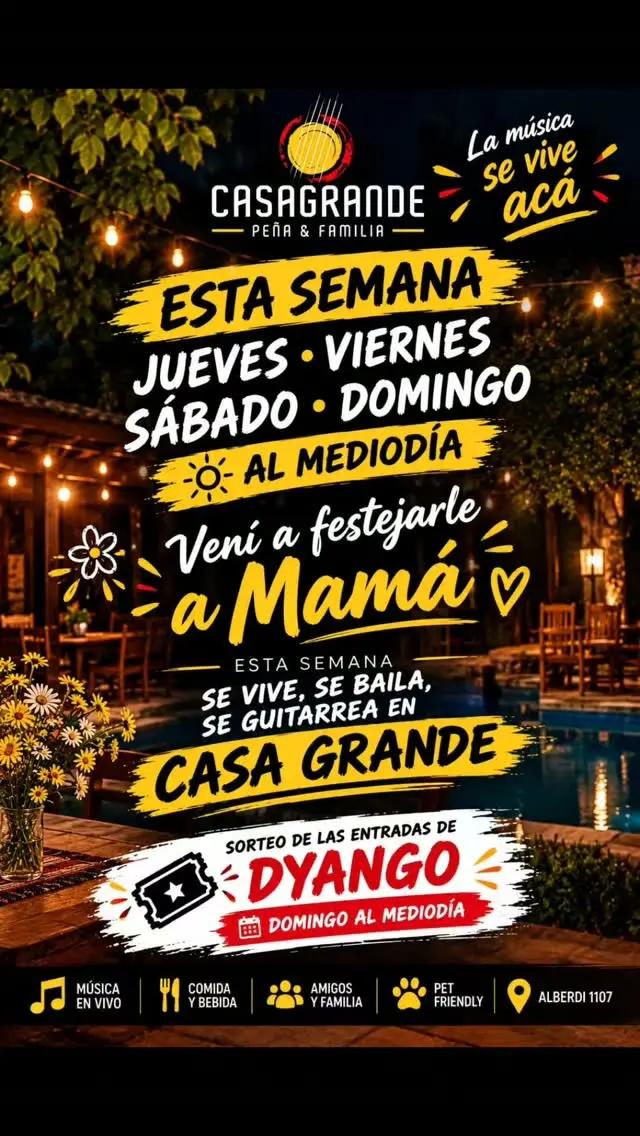 Flyer de Casa Grande Peña