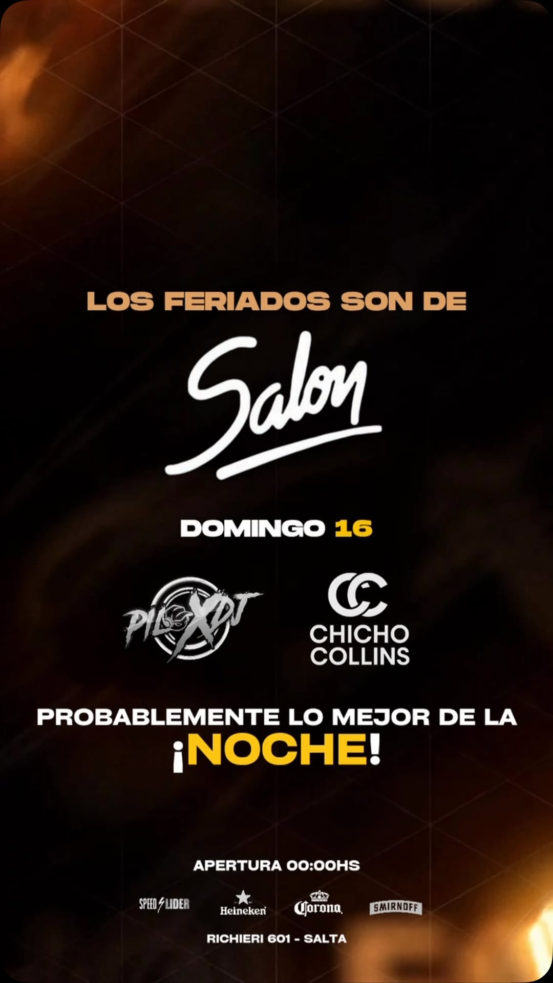 Flyer de Salón Templo