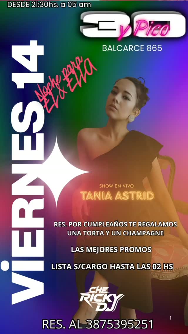 Flyer de Treinta y Pico