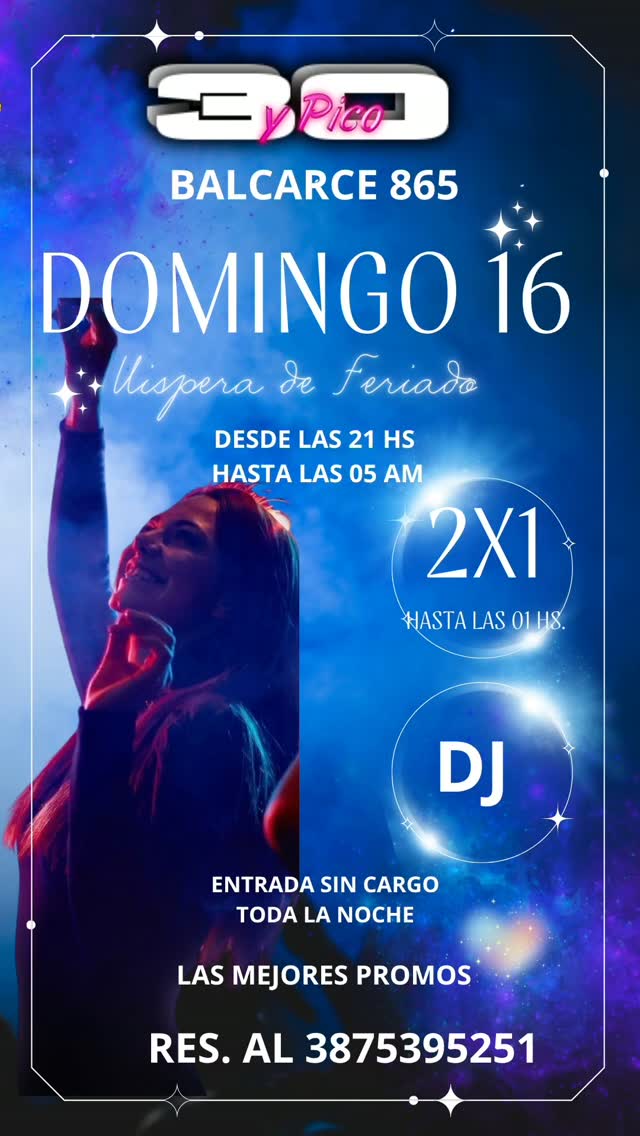 Flyer de Treinta y Pico
