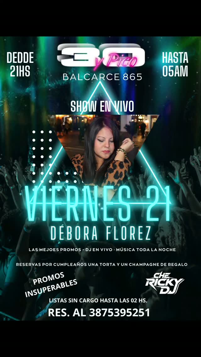 Flyer de Treinta y Pico