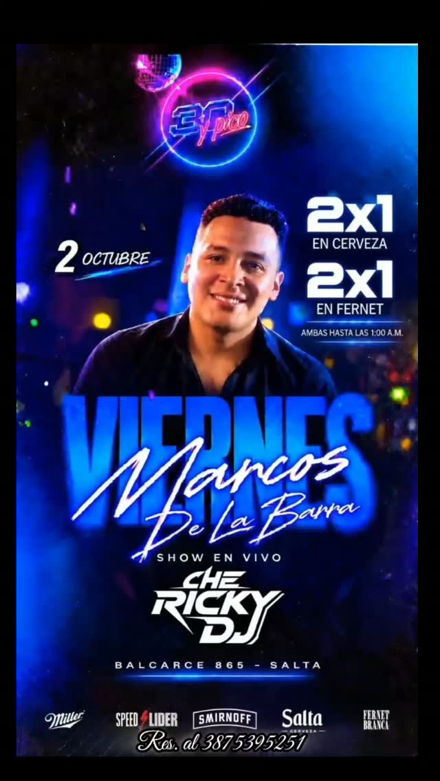Flyer de Treinta y Pico